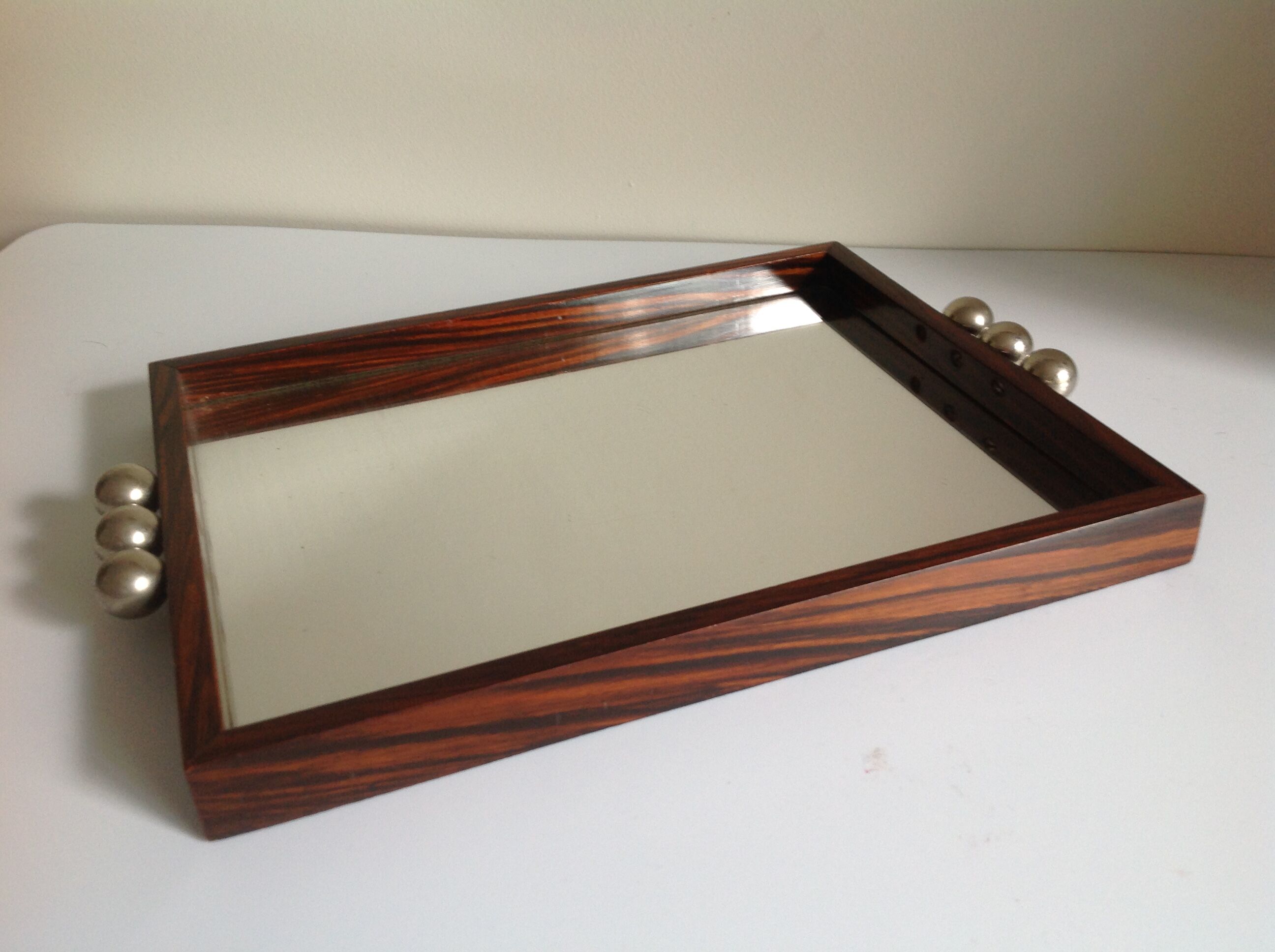 Art deco mirror tray