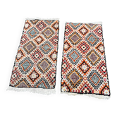 Paire de tapis marocains beni ouarain en laine