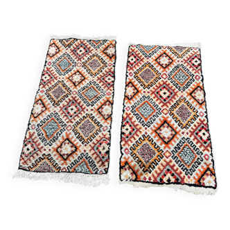 Pair of Moroccan Beni Ouarain rugs 150/80cm