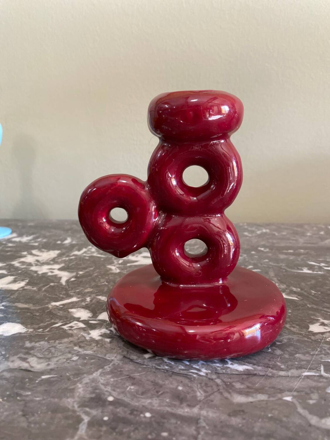 Pair of ceramic candlesticks