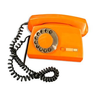 Vintage orange phone