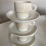 Gien's Cups in Faience Creation Prisunic 1970
