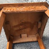 Saddle or wooden accent table Art Deco