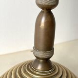Bronze lamp "acorns" 50s, vintage naturalist light fixture