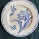 6 Ironstone Flat Plates K G Luneville Tulip Pattern