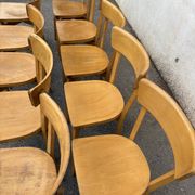 Set of 10 bistro chairs with crossbars