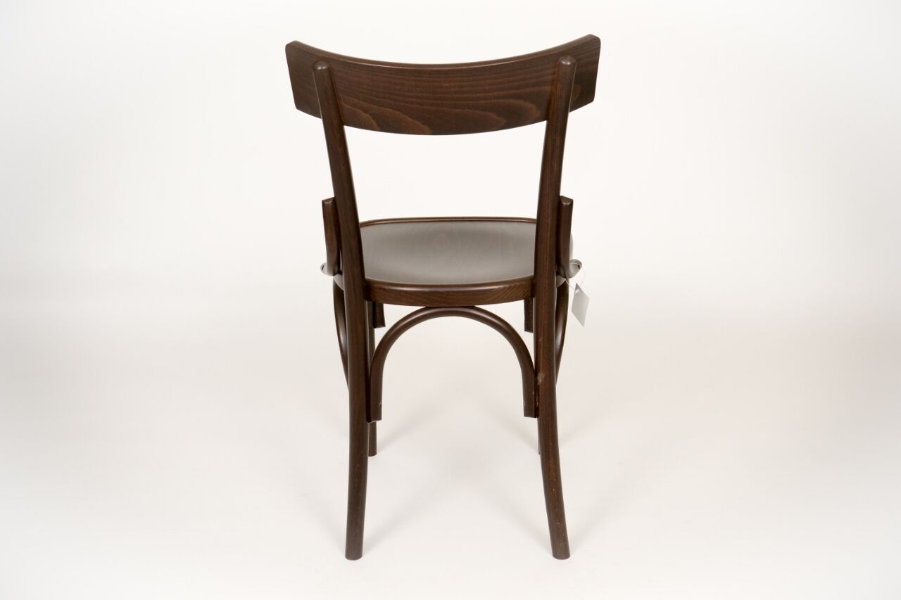 Bistro chair milano archi seat wood stained walnut