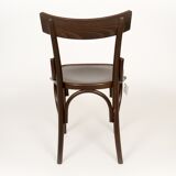 Bistro chair milano archi seat wood stained walnut