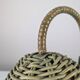 Organic Modern Mario Lopez Torres Style Green Rattan Lamps 1980s