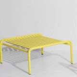 Week-end coffee table beige metal / small - 69 x 60 cm / aluminum - petite friture