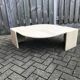 Beige marble coffee table by Roche Bobois, 1970s