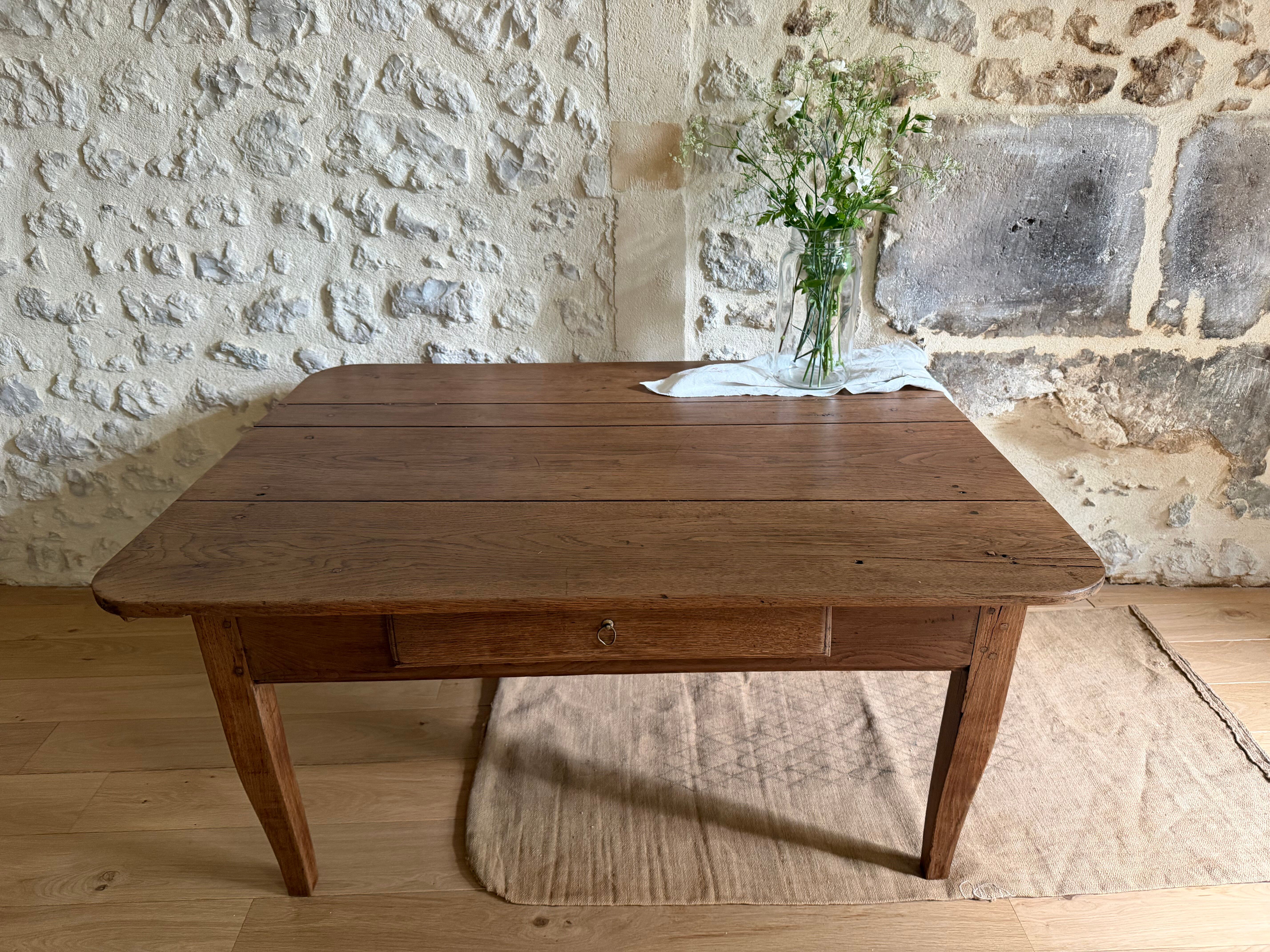 Grande table basse de ferme