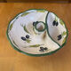 Aperitif plate style vallauris polychrome ceramic olive decor vintage