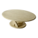 Vintage oval travertine coffee table from the 70s