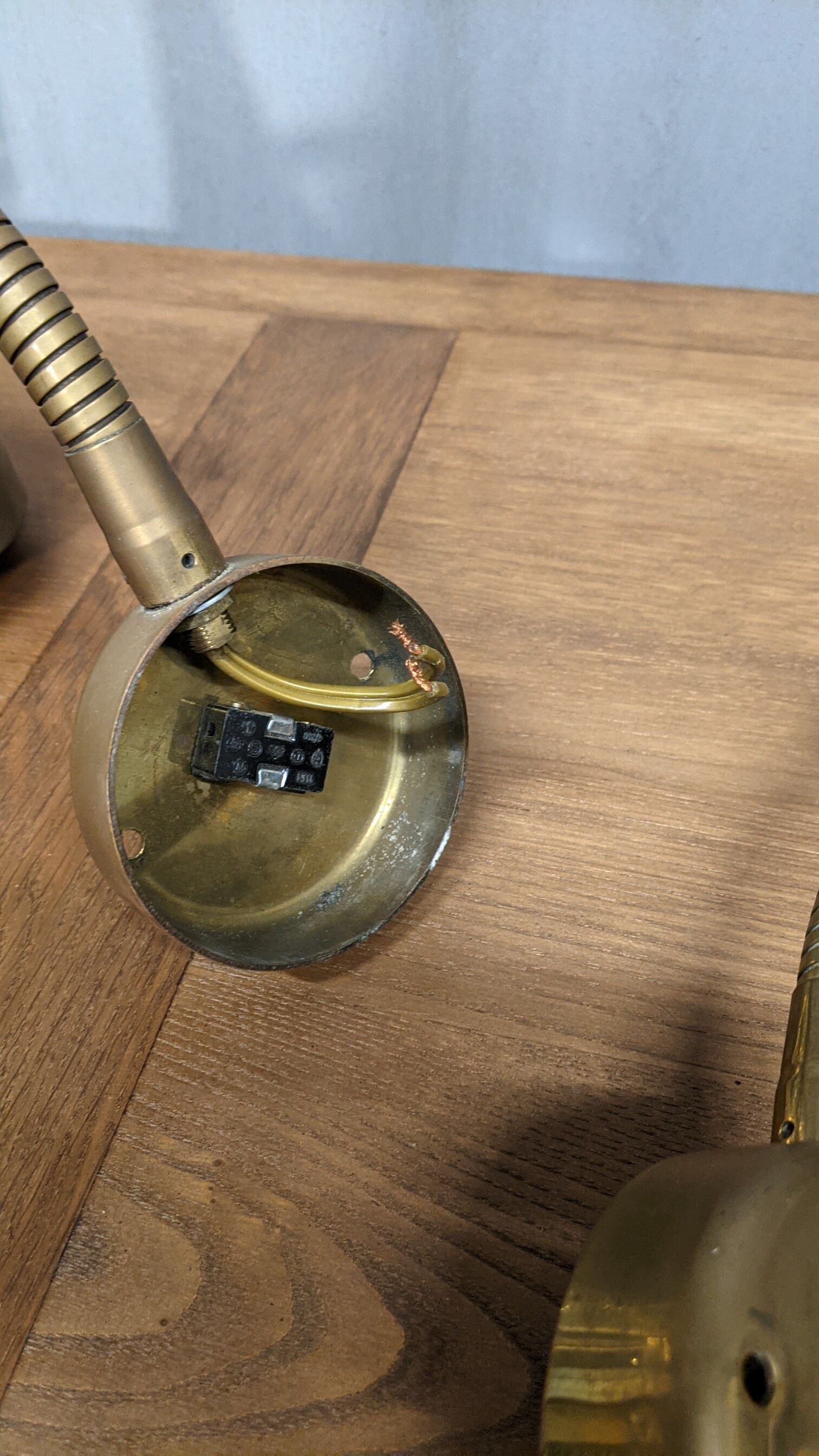 Pair of vintage wall lamps 1970