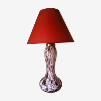 Murano glass lamp amethyst