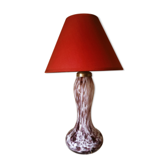 Lampe en verre de Murano améthyste