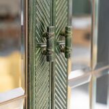 Bamboo and glass display from the 70s 80s