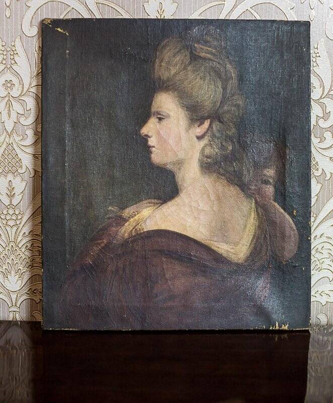 Portrait of a Woman, 19th Century, Oil on Canvas, Framed