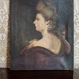 Portrait of a Woman, 19th Century, Oil on Canvas, Framed