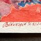 Set of 7 watercolor paintings signed B. Lévêque Burgundy Brittany