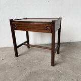 Jacques Hauville bedside table Roche Bobois mahogany