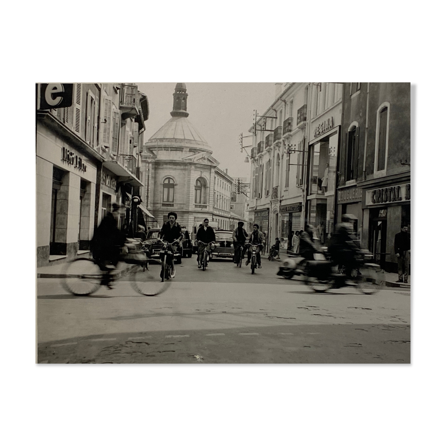 Original silver print - France - Street scene - Circa 1960 - Vintage silver print