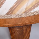 Fauteuil Biedermeier restauré en noyer, Josef Danhauser, Vienne, Autriche, années 1820
