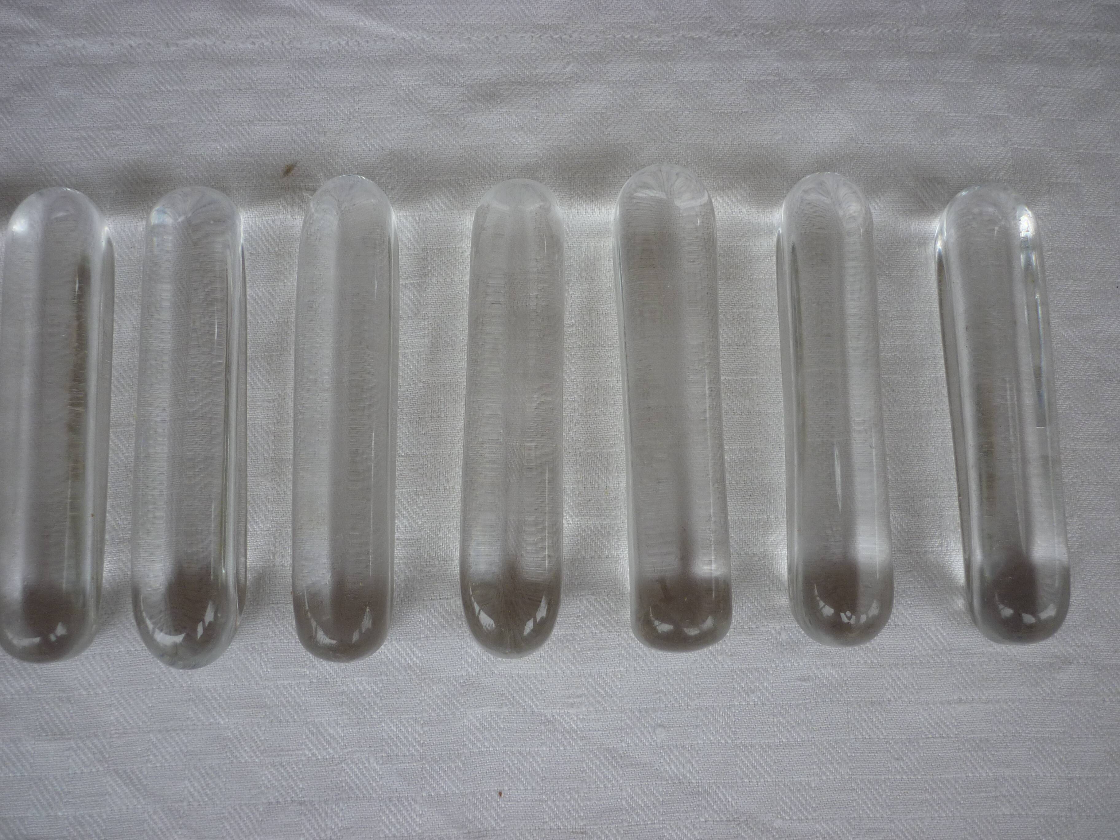 12 porte couteaux en cristal Daum France