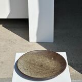 Indonesian green ceramic dish D:26.5