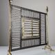 Brass and wrought iron fireplace screen by David Marshall, Spain, 1970s