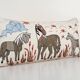 Vintage embroidered cushion cover 46x86 cm