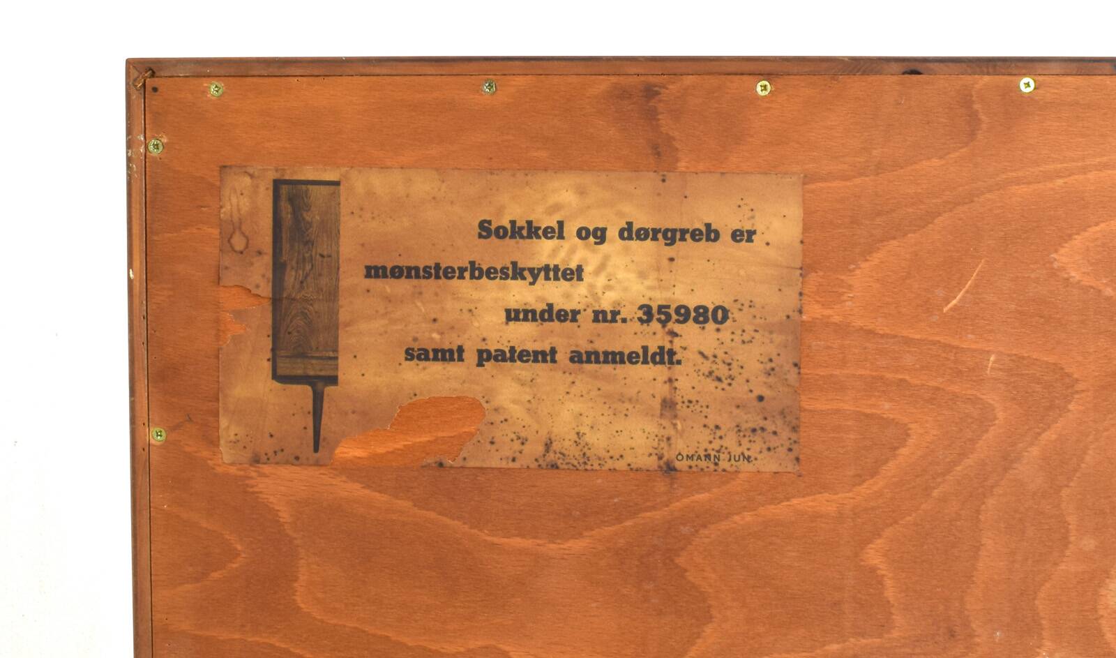 Buffet Haut Mid-Century en Teck Modèle 13 par Gunni Omann pour Omann Jun