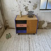 Colorful chest of drawers furniture 60s
