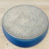 Vase boule pique fleurs céramique, bleu