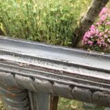 Old solid wood mirror