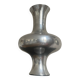 Large space age stainless steel vase, vintage seventies design 1970