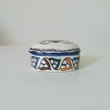 Vintage Moroccan porcelain candy box