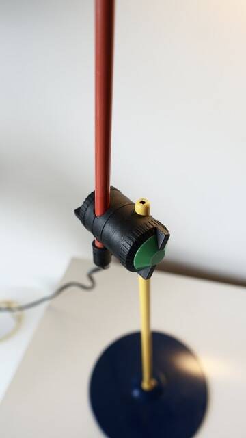 Veneta Lumi Memphis Milano Colorblock style table lamp - 80s