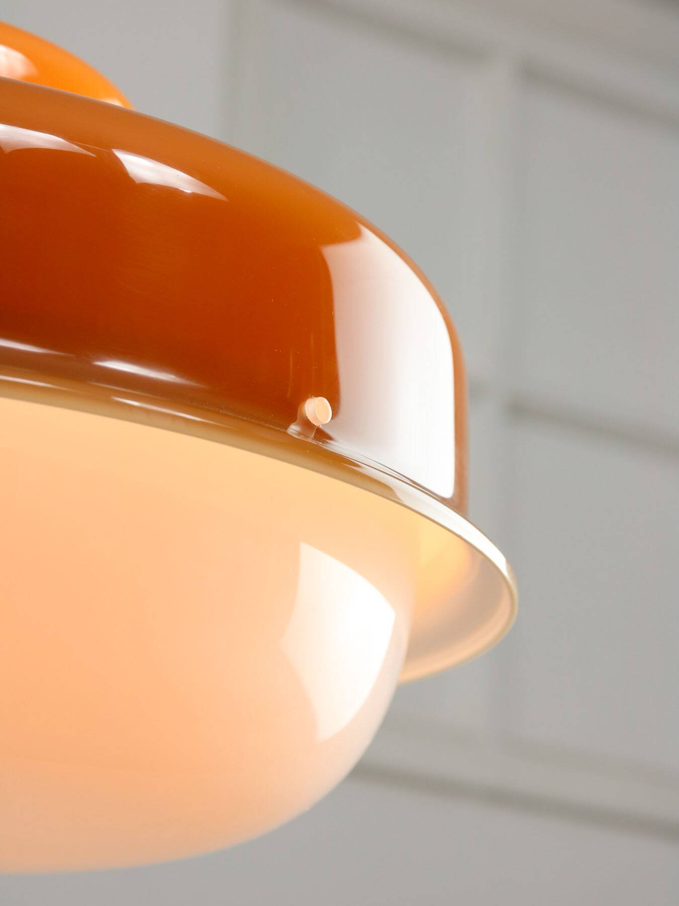 Space Age Brown Pendant from Guzzini, 1970s