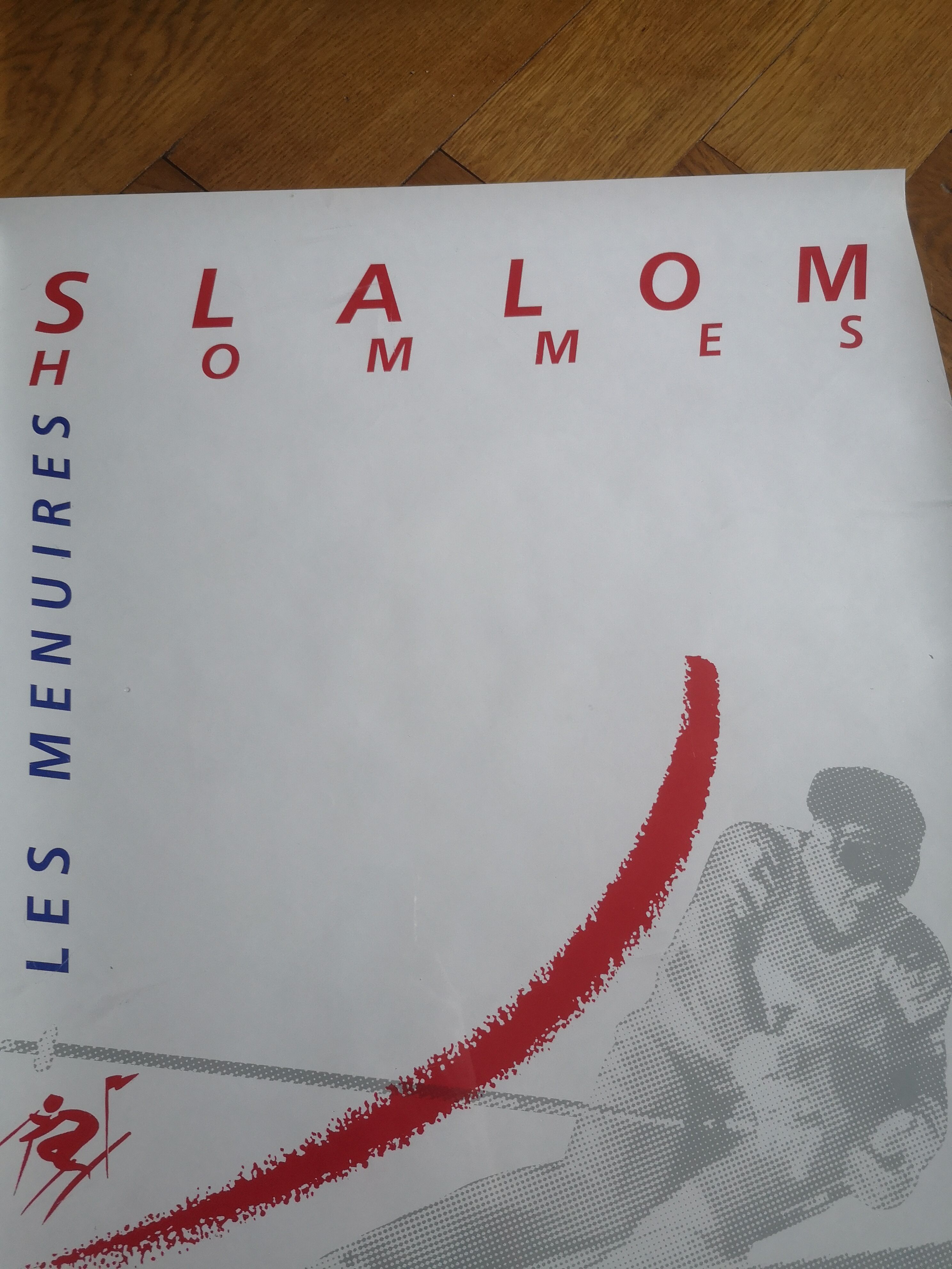 Official Albertville Olympic Games poster, men's slalom