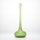 Green glass narrow-necked vase by Claude Morin, circa 1970