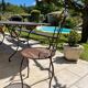 Handcrafted wrought iron garden chair
