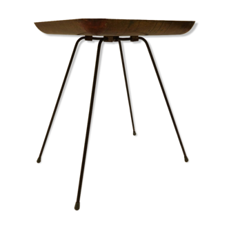 1950s handmade copper plant table