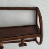 Rattan wall coat holder