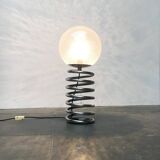 Floor lamp with spiral bulb from the German space age mid-century by Ingo Maurer for M-Design, 1960s.