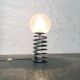 Floor lamp with spiral bulb from the German space age mid-century by Ingo Maurer for M-Design, 1960s.