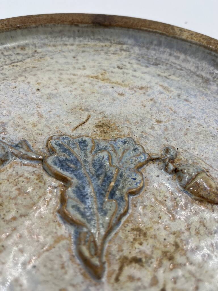 Stoneware fruit dish