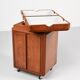 Teak Fliptop Bar Cart