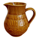 Vintage ceramic pitcher in honey color, model 7314